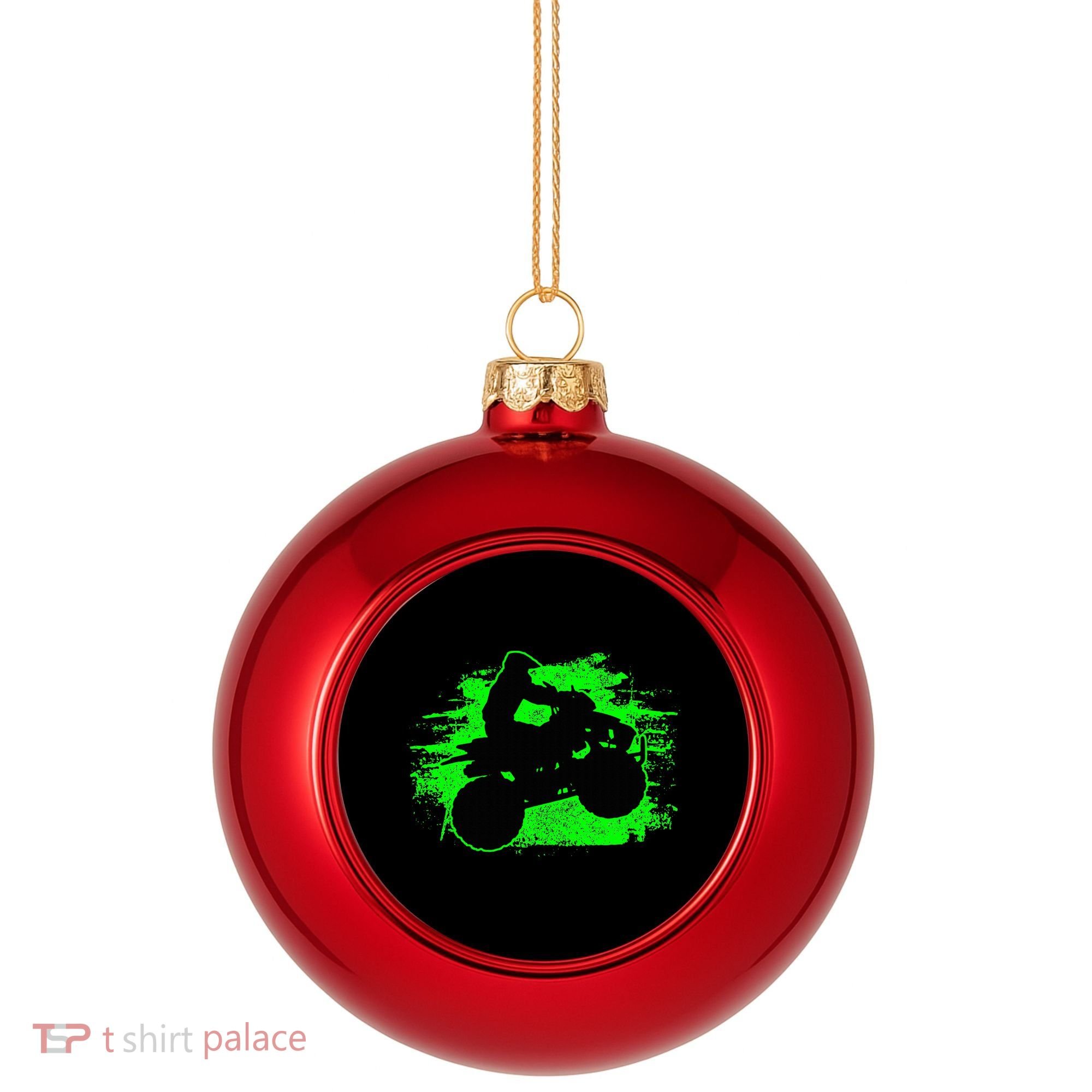 Quad Bike Atv Gift Plastic Christmas Ball Ornament