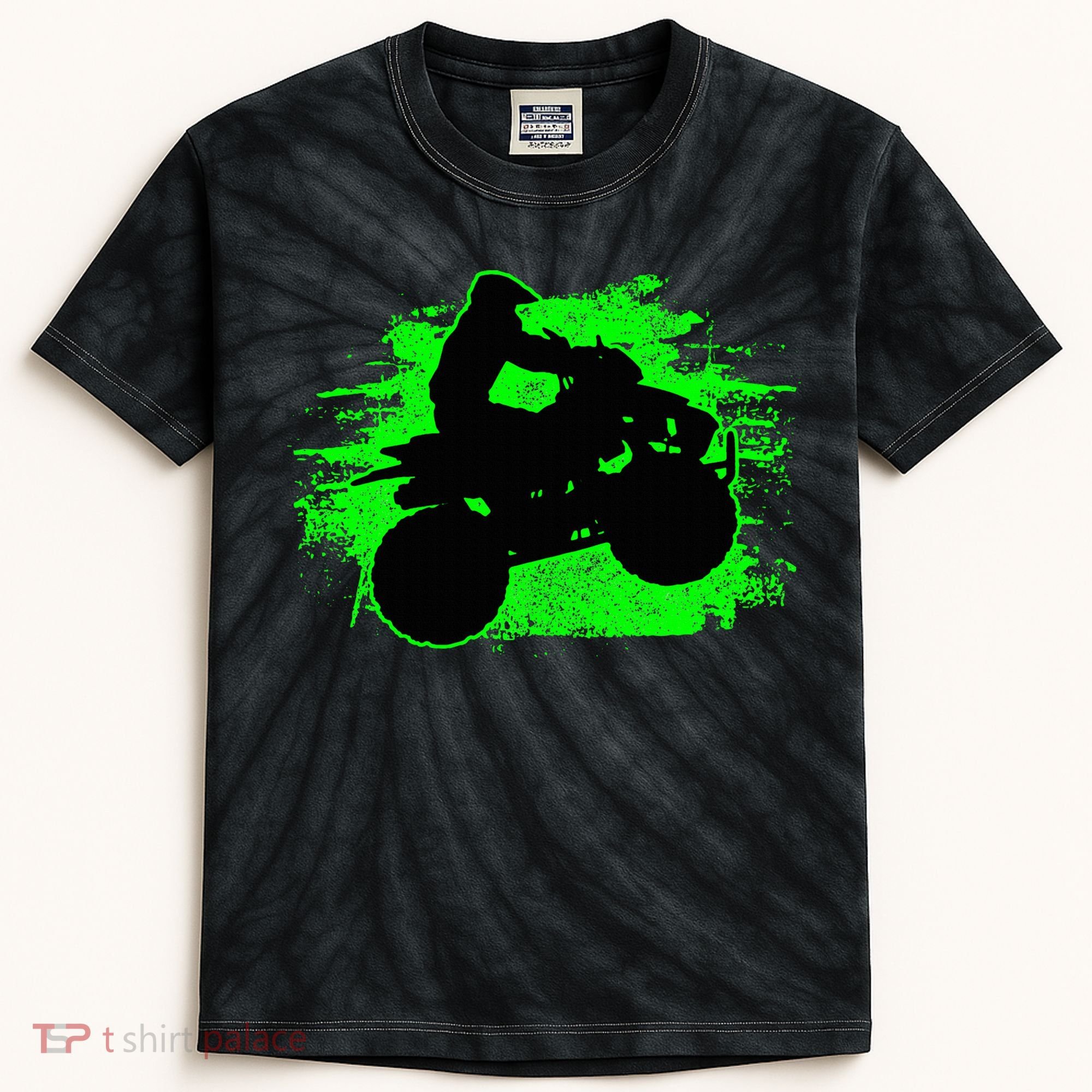 Quad Bike Atv Gift Kids Tie-Dye T-Shirt