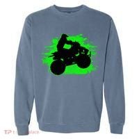 Quad Bike Atv Gift Garment-Dyed Sweatshirt thumb 0