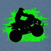 Quad Bike Atv Gift Garment-Dyed Sweatshirt thumb 2