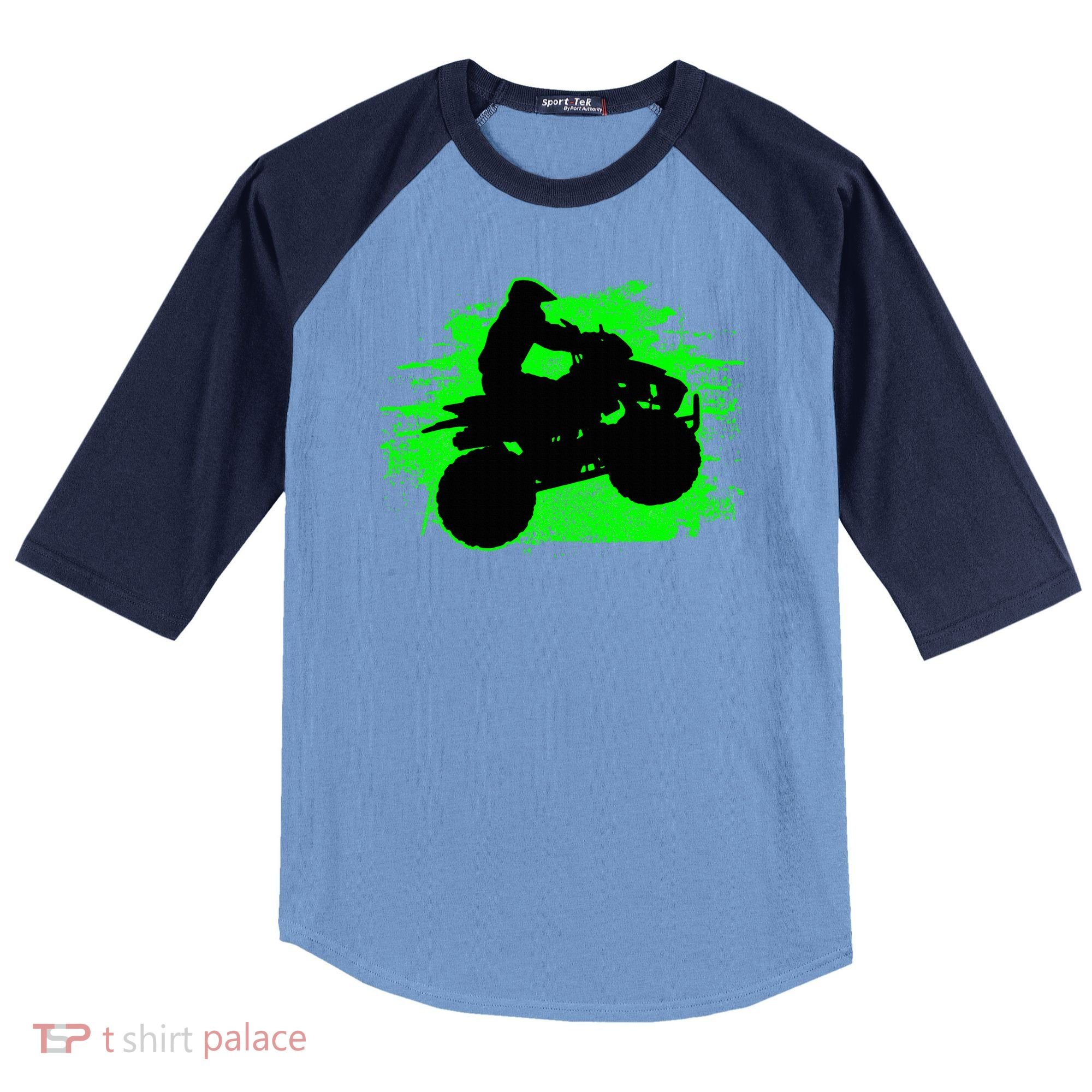 Quad Bike Atv Gift Raglan Baseball Sleeve Shirt