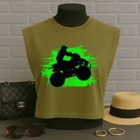 Quad Bike Atv Gift Garment-Dyed Women's Muscle Tee thumb 3