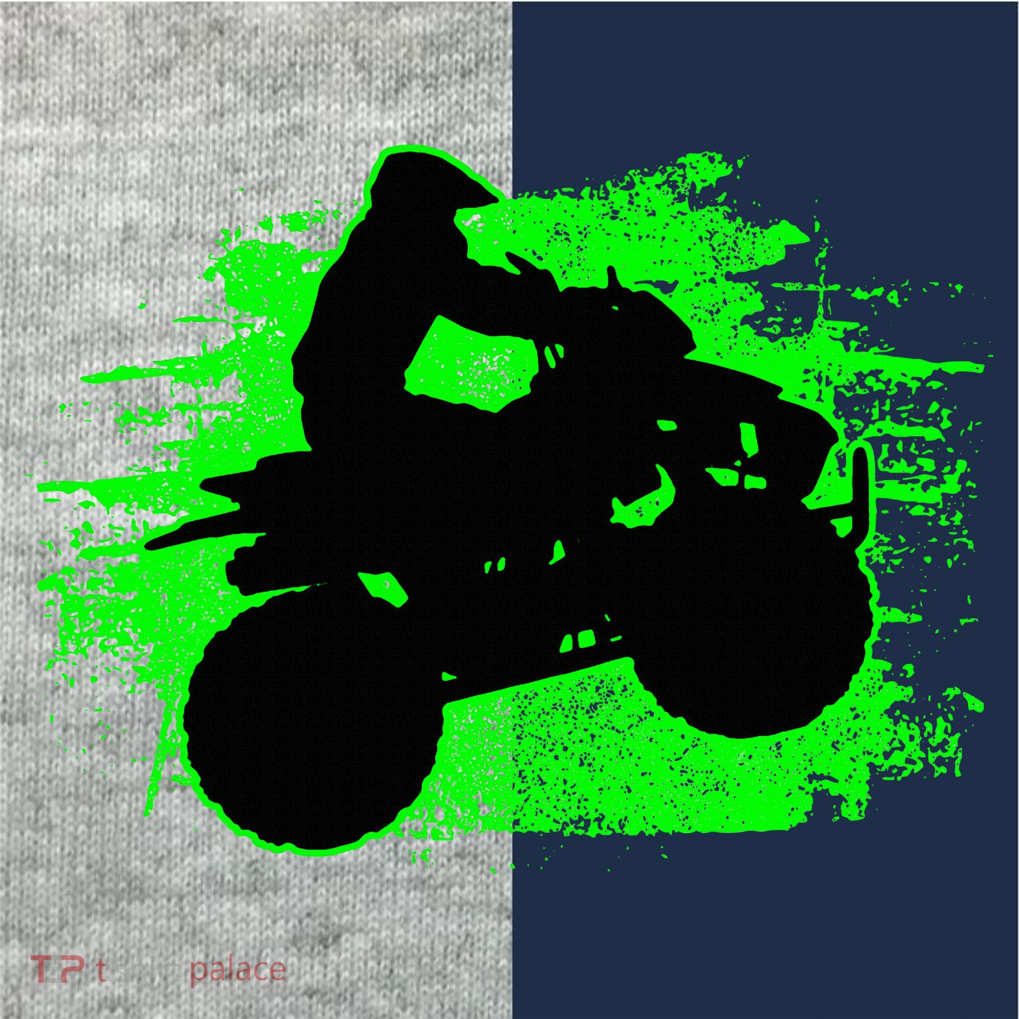 Quad Bike Atv Gift Kids Colorblock Raglan Jersey