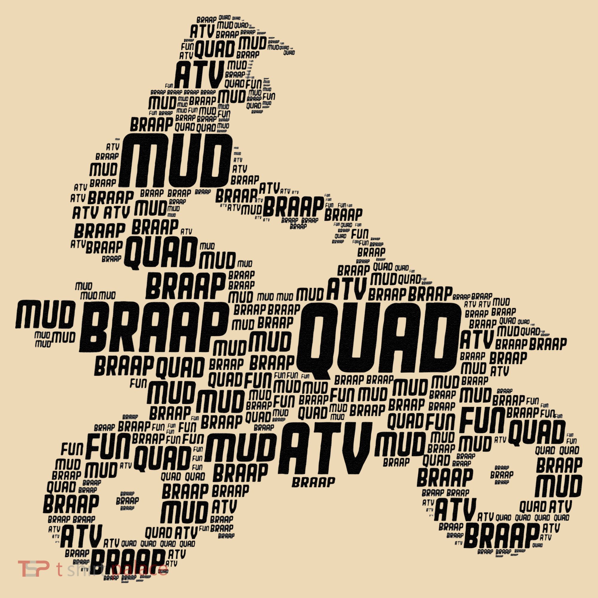 Quad Biker ATV 4 Wheeler Funny Quad Tote Bag
