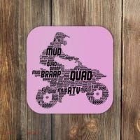 Quad Biker ATV 4 Wheeler Funny Quad Coaster thumb 0