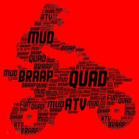 Quad Biker ATV 4 Wheeler Funny Quad Santa Hat thumb 1