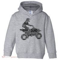 Quad Biker ATV 4 Wheeler Funny Quad Toddler Hoodie thumb 0