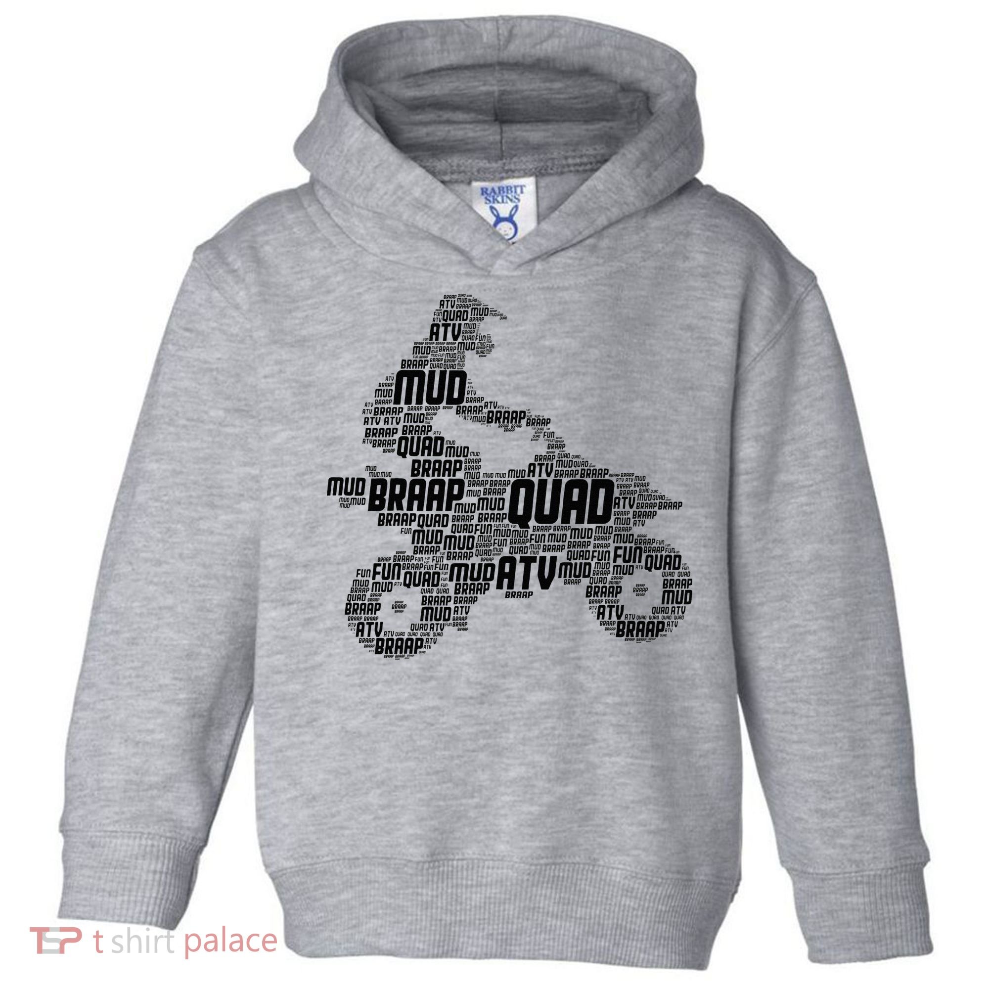 Quad Biker ATV 4 Wheeler Funny Quad Toddler Hoodie