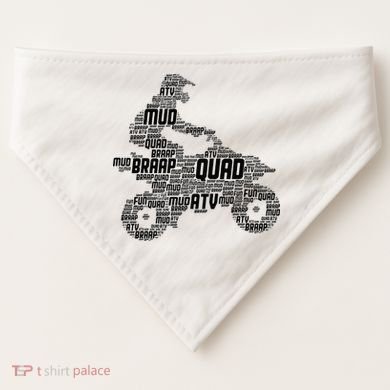 Quad Biker ATV 4 Wheeler Funny Quad USA-Made Doggie Bandana