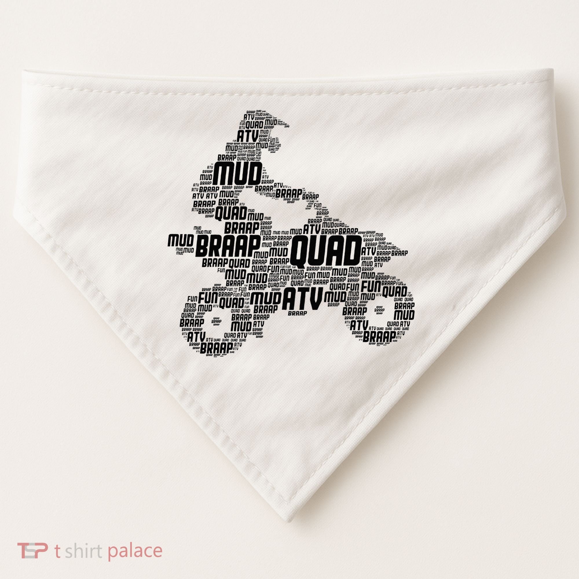 Quad Biker ATV 4 Wheeler Funny Quad USA-Made Doggie Bandana