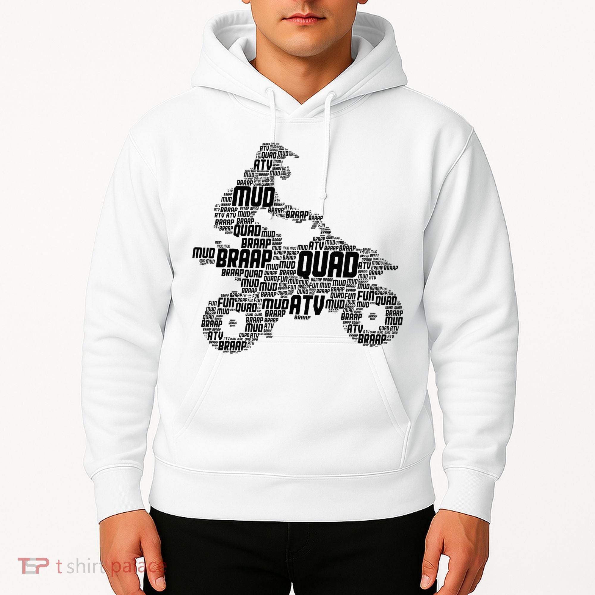 Quad Biker ATV 4 Wheeler Funny Quad Hoodie