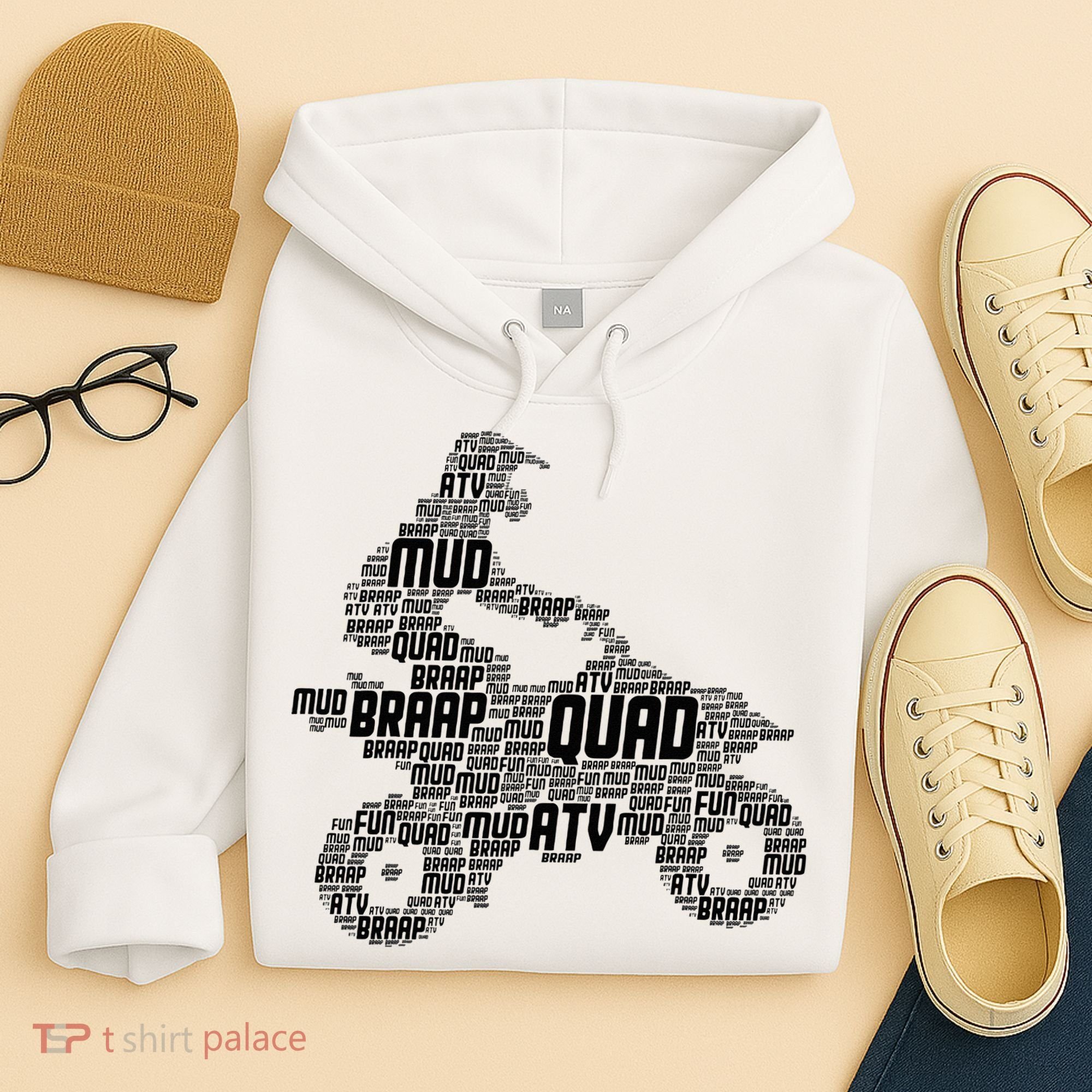 Quad Biker ATV 4 Wheeler Funny Quad Hoodie