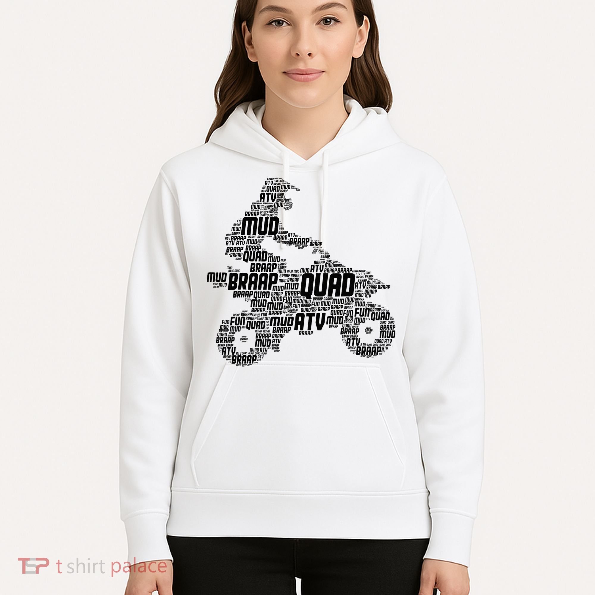 Quad Biker ATV 4 Wheeler Funny Quad Hoodie
