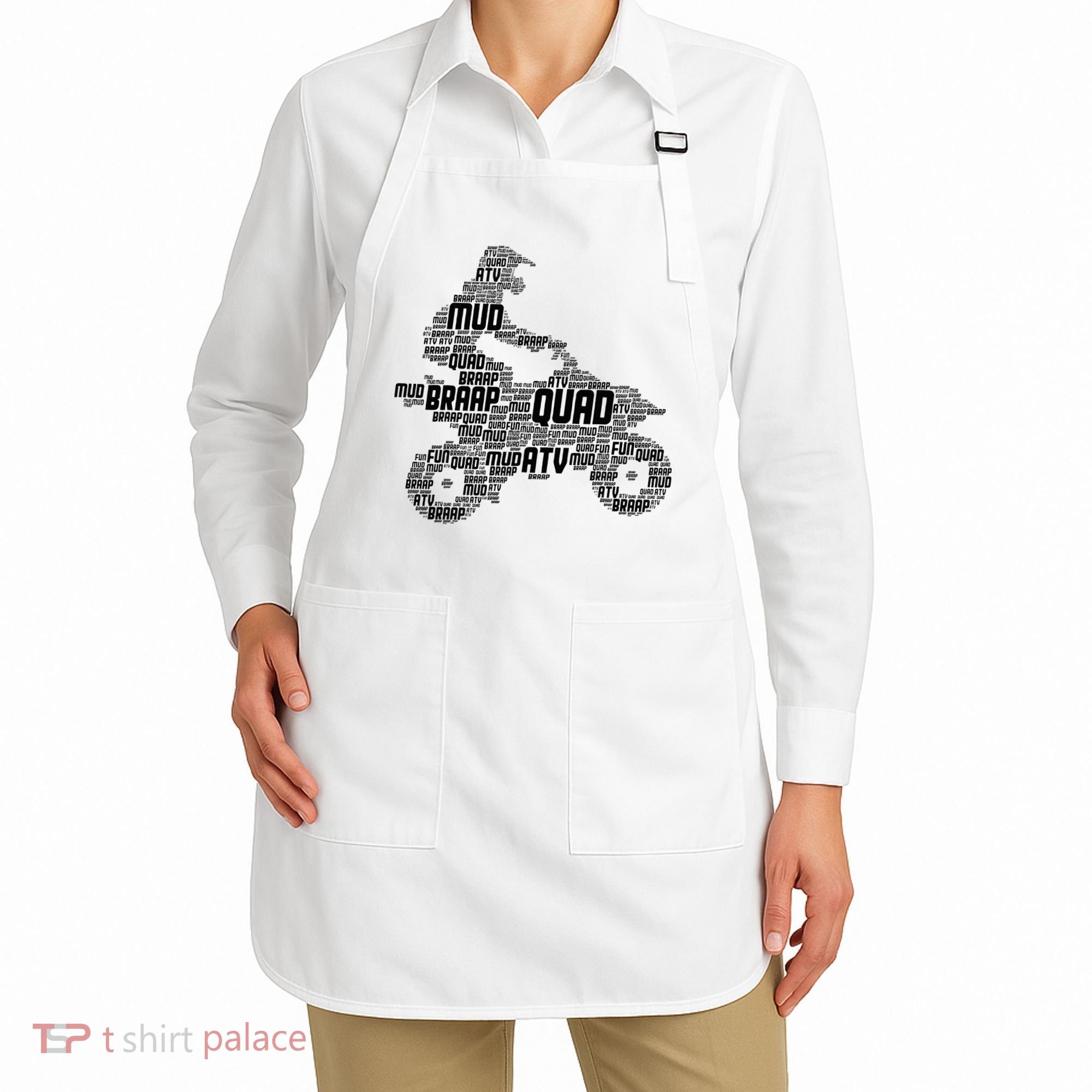 Quad Biker ATV 4 Wheeler Funny Quad Apron