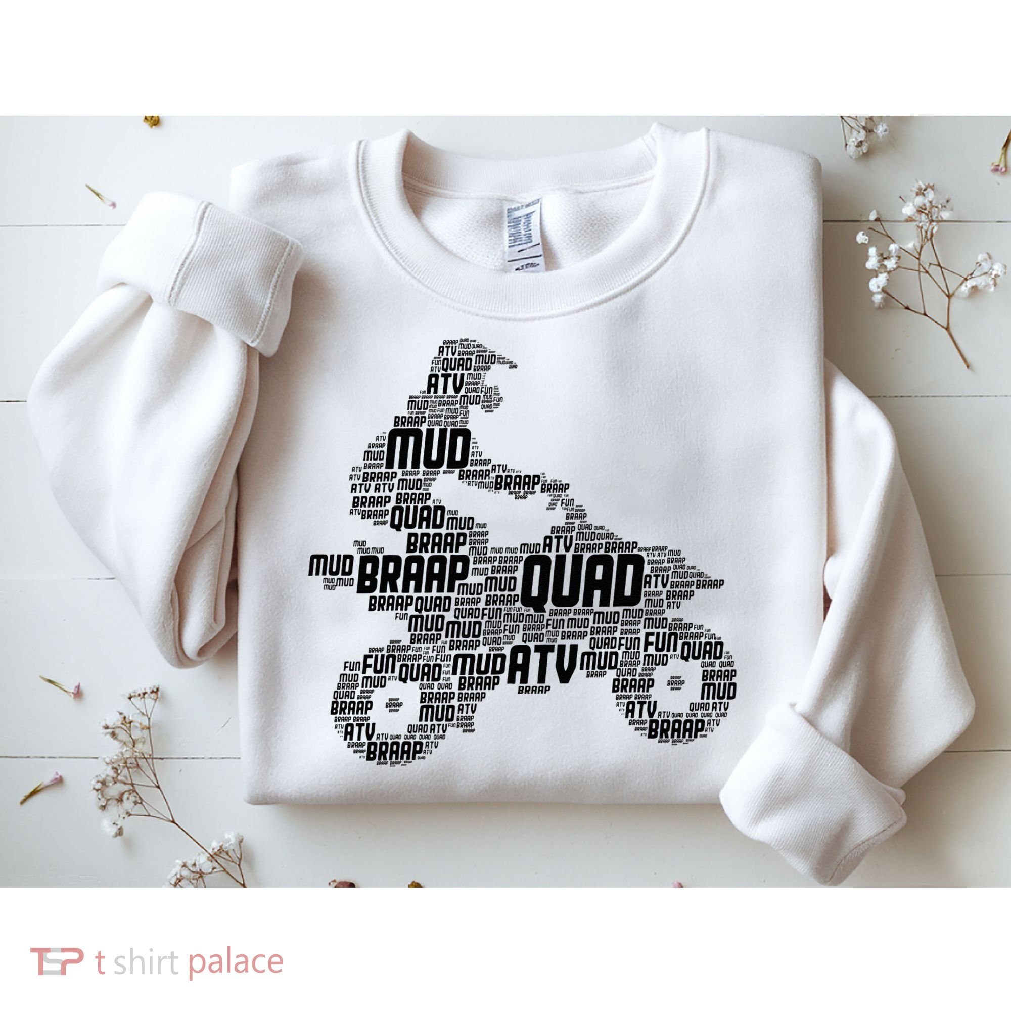 Quad Biker ATV 4 Wheeler Funny Quad Sweatshirt