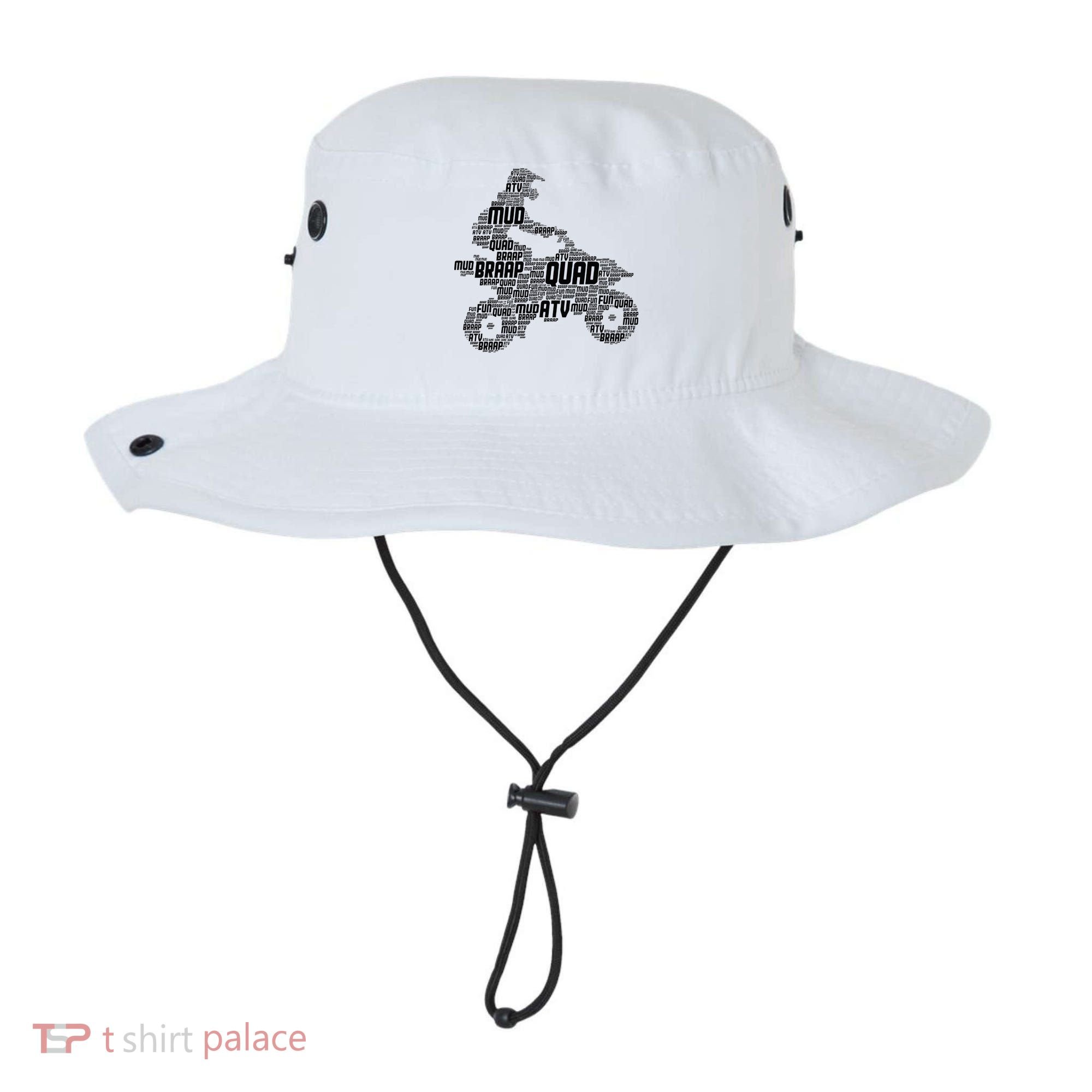 Quad Biker ATV 4 Wheeler Funny Quad Bucket Hat