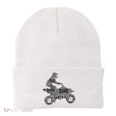 Quad Biker ATV 4 Wheeler Funny Quad Beanie
