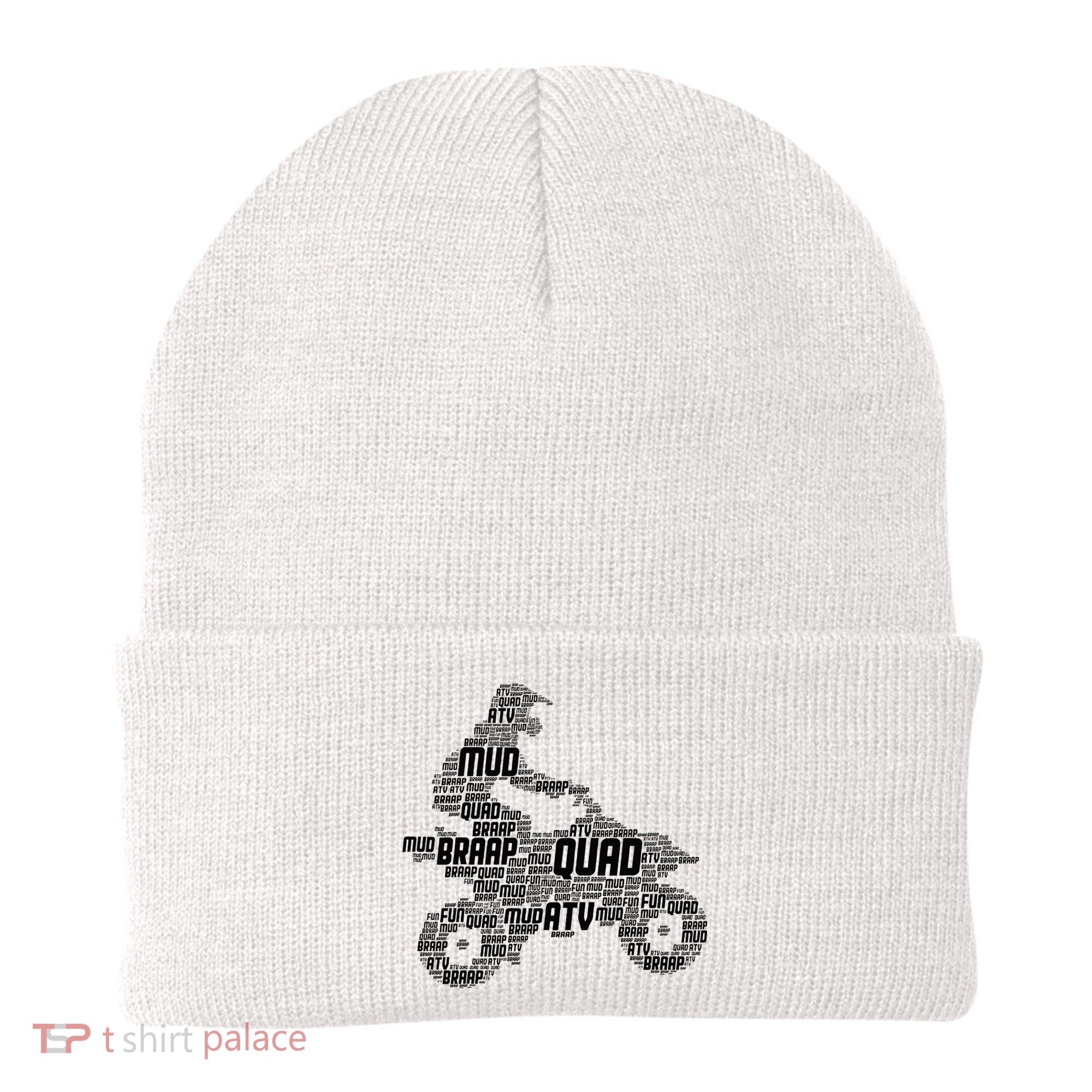 Quad Biker ATV 4 Wheeler Funny Quad Beanie