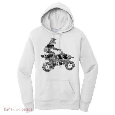 Quad Biker ATV 4 Wheeler Funny Quad Women's Hoodie