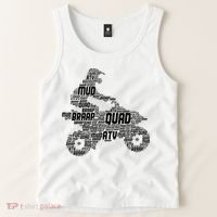 Quad Biker ATV 4 Wheeler Funny Quad Tank Top thumb 2