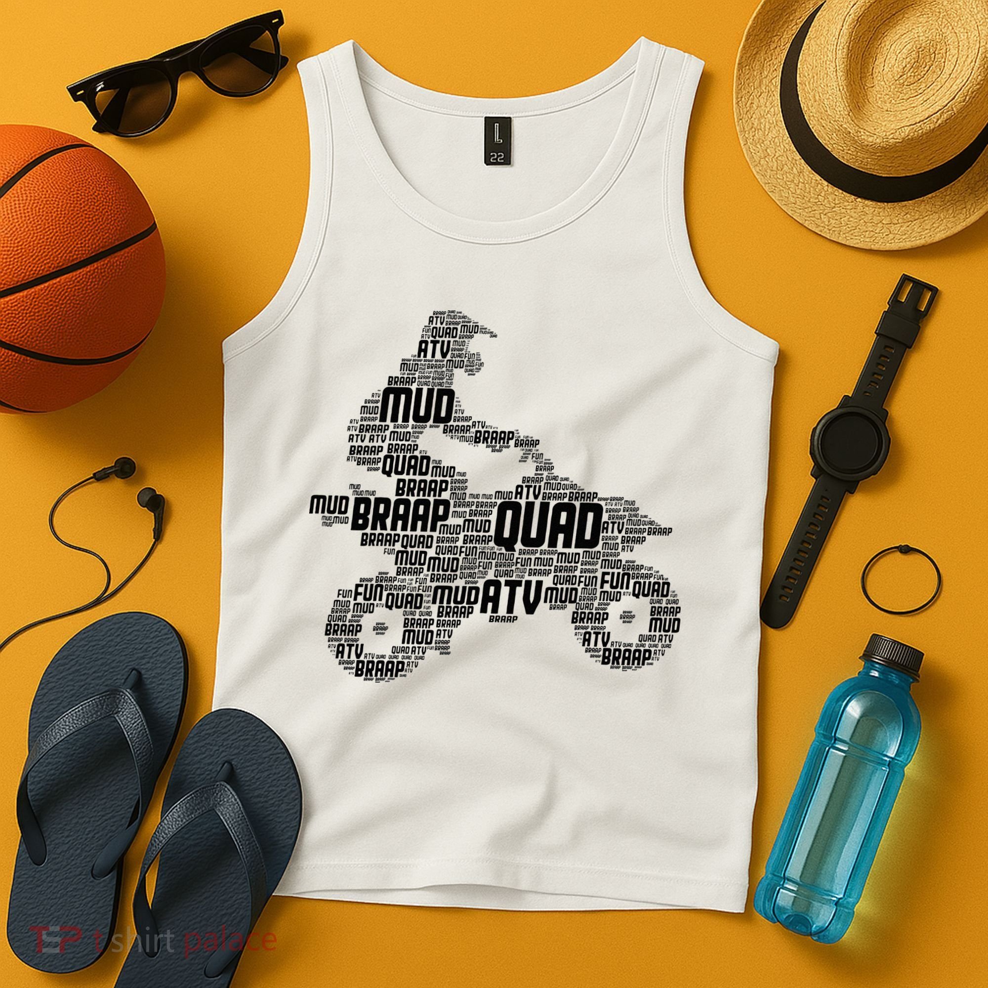Quad Biker ATV 4 Wheeler Funny Quad Tank Top