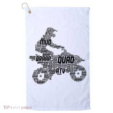 Quad Biker ATV 4 Wheeler Funny Quad Golf Towel