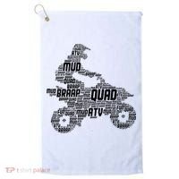 Quad Biker ATV 4 Wheeler Funny Quad Golf Towel thumb 0