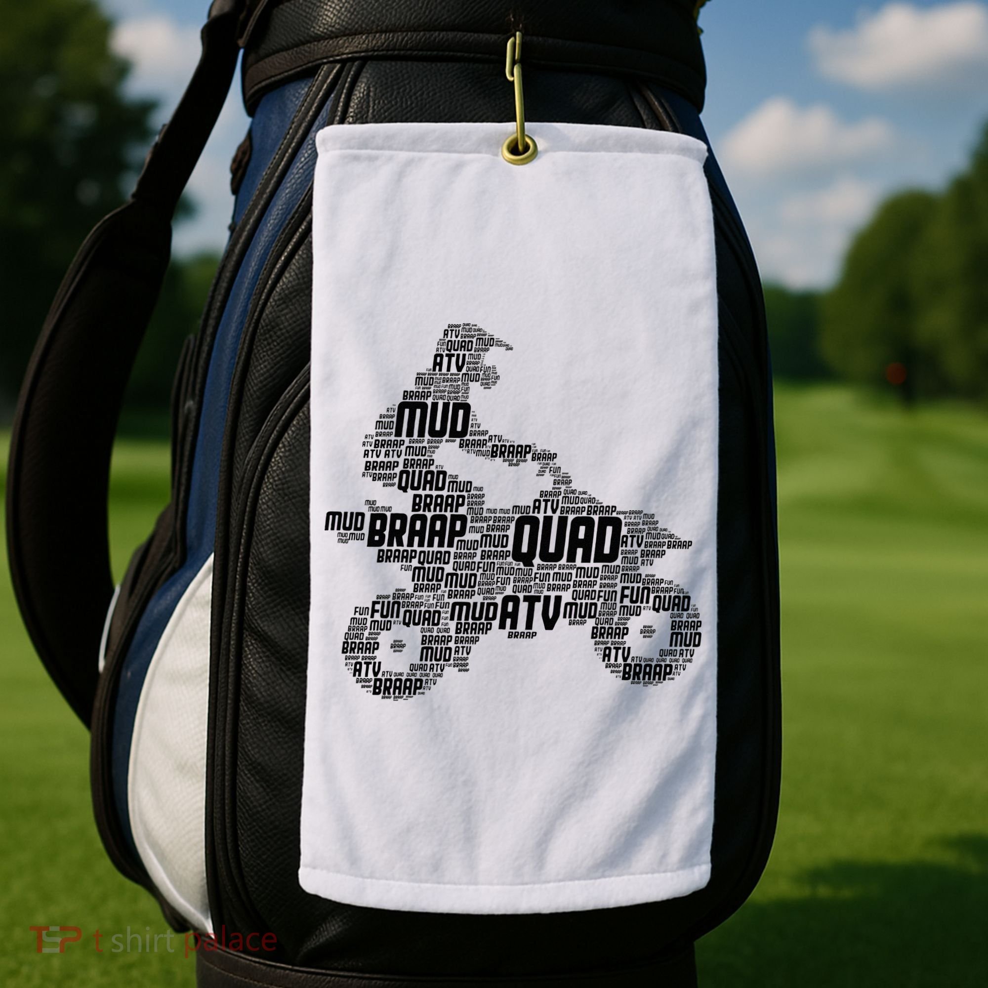Quad Biker ATV 4 Wheeler Funny Quad Golf Towel