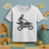 Quad Biker ATV 4 Wheeler Funny Quad Toddler T-Shirt thumb 3