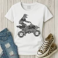 Quad Biker ATV 4 Wheeler Funny Quad Women's T-Shirt thumb 3