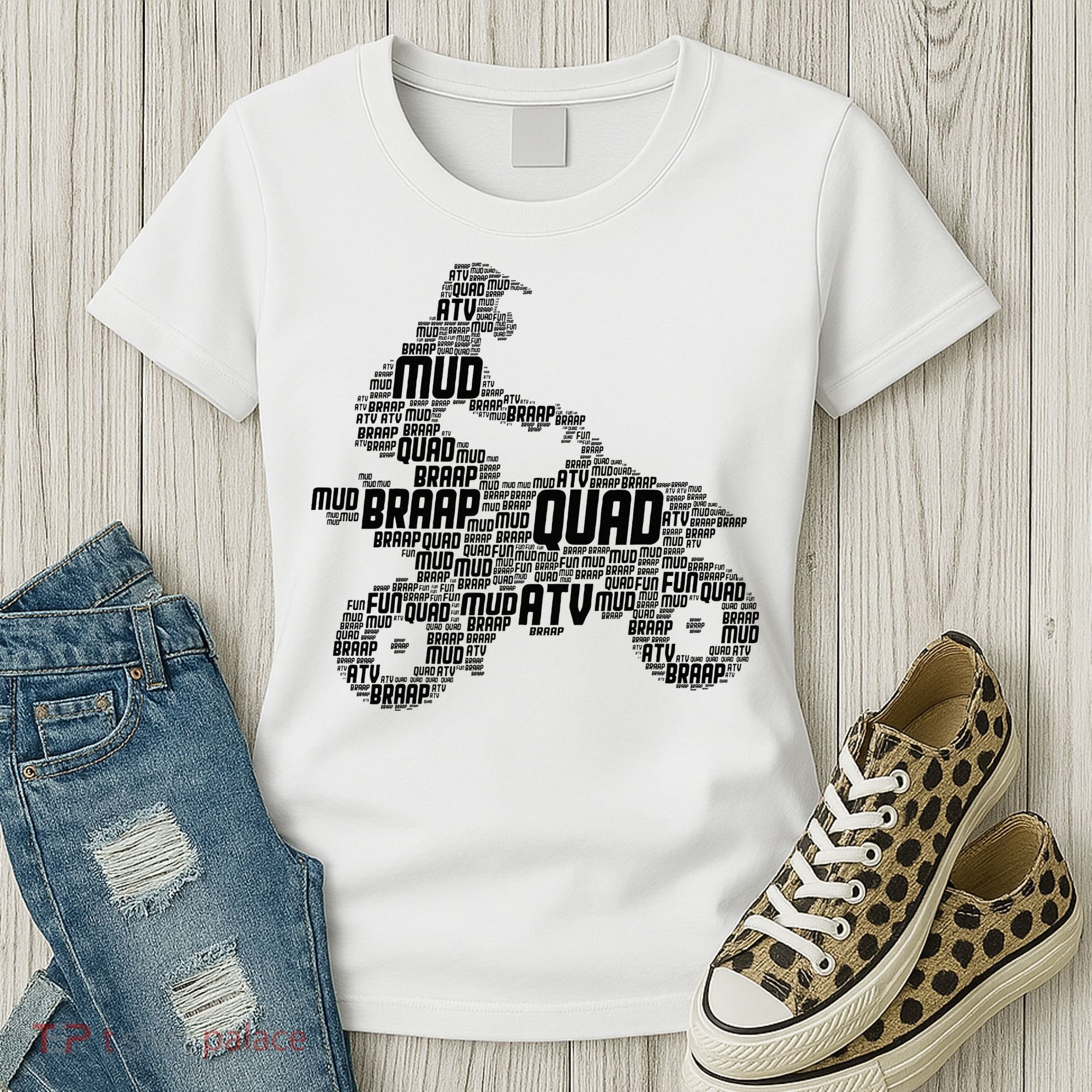 Quad Biker ATV 4 Wheeler Funny Quad Women's T-Shirt
