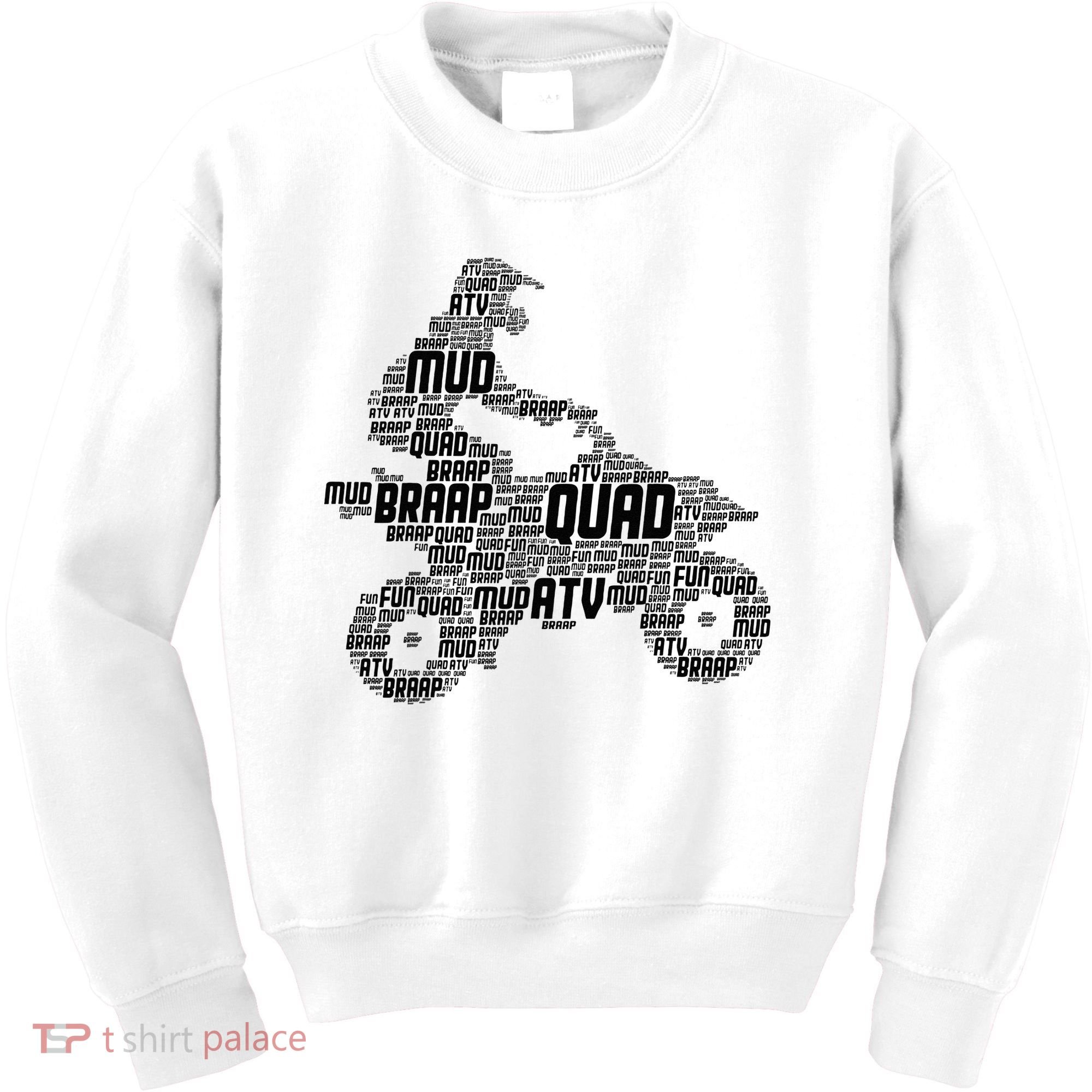 Quad Biker ATV 4 Wheeler Funny Quad Kids Sweatshirt
