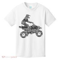 Quad Biker ATV 4 Wheeler Funny Quad Kids T-Shirt thumb 0