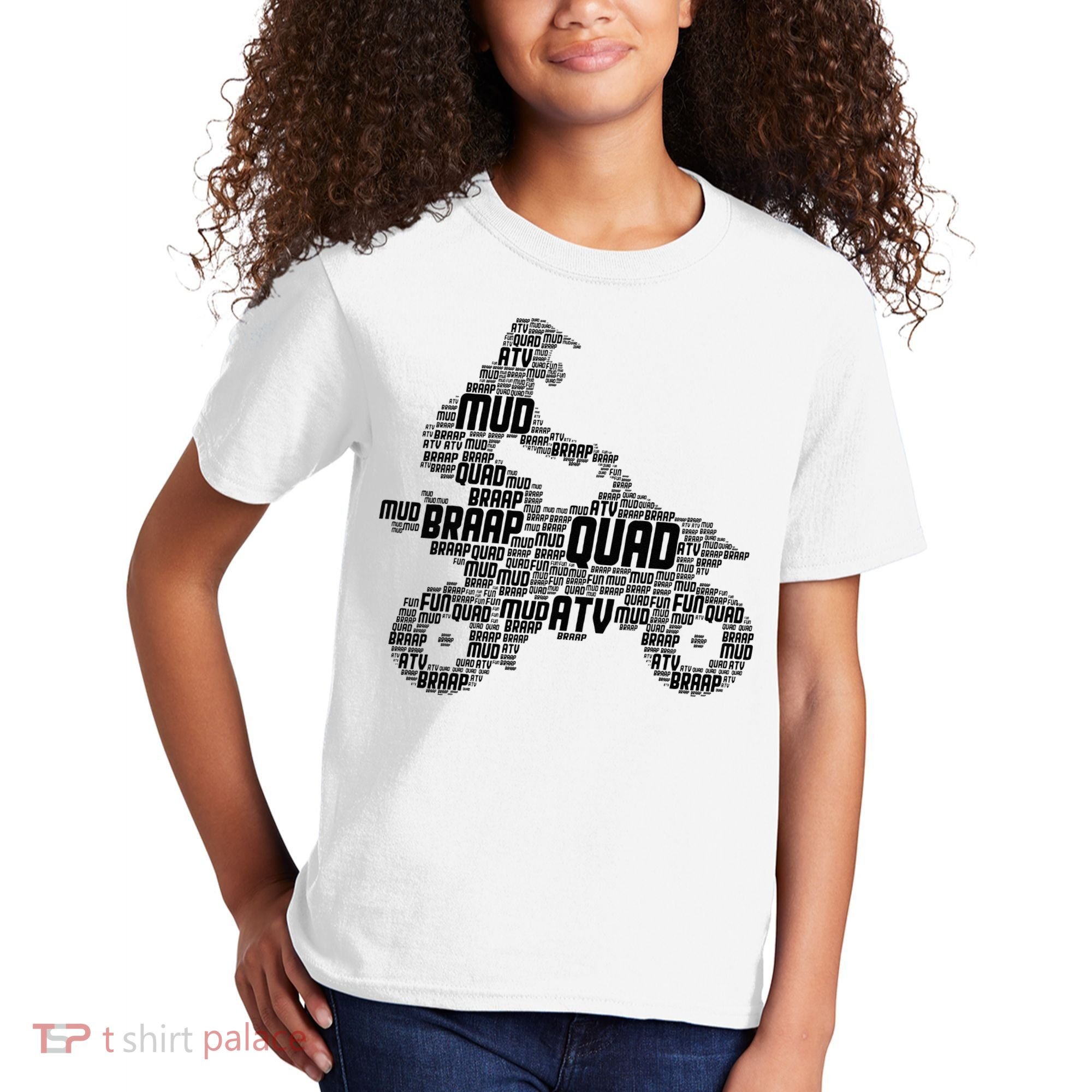 Quad Biker ATV 4 Wheeler Funny Quad Kids T-Shirt