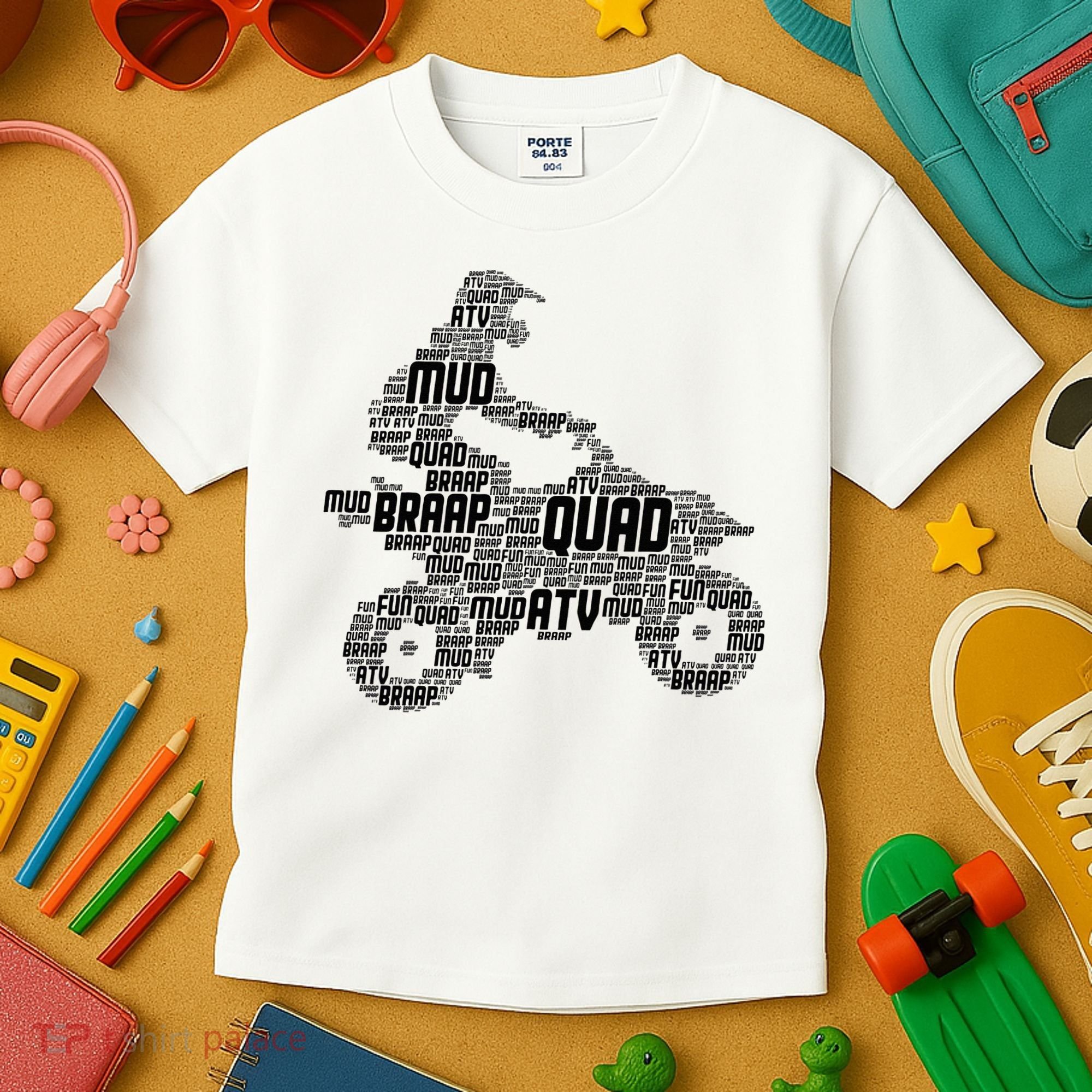 Quad Biker ATV 4 Wheeler Funny Quad Kids T-Shirt