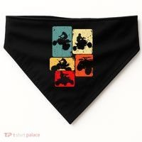 Quad Biker ATV 4 Wheeler Quad Men Kids USA-Made Doggie Bandana thumb 0