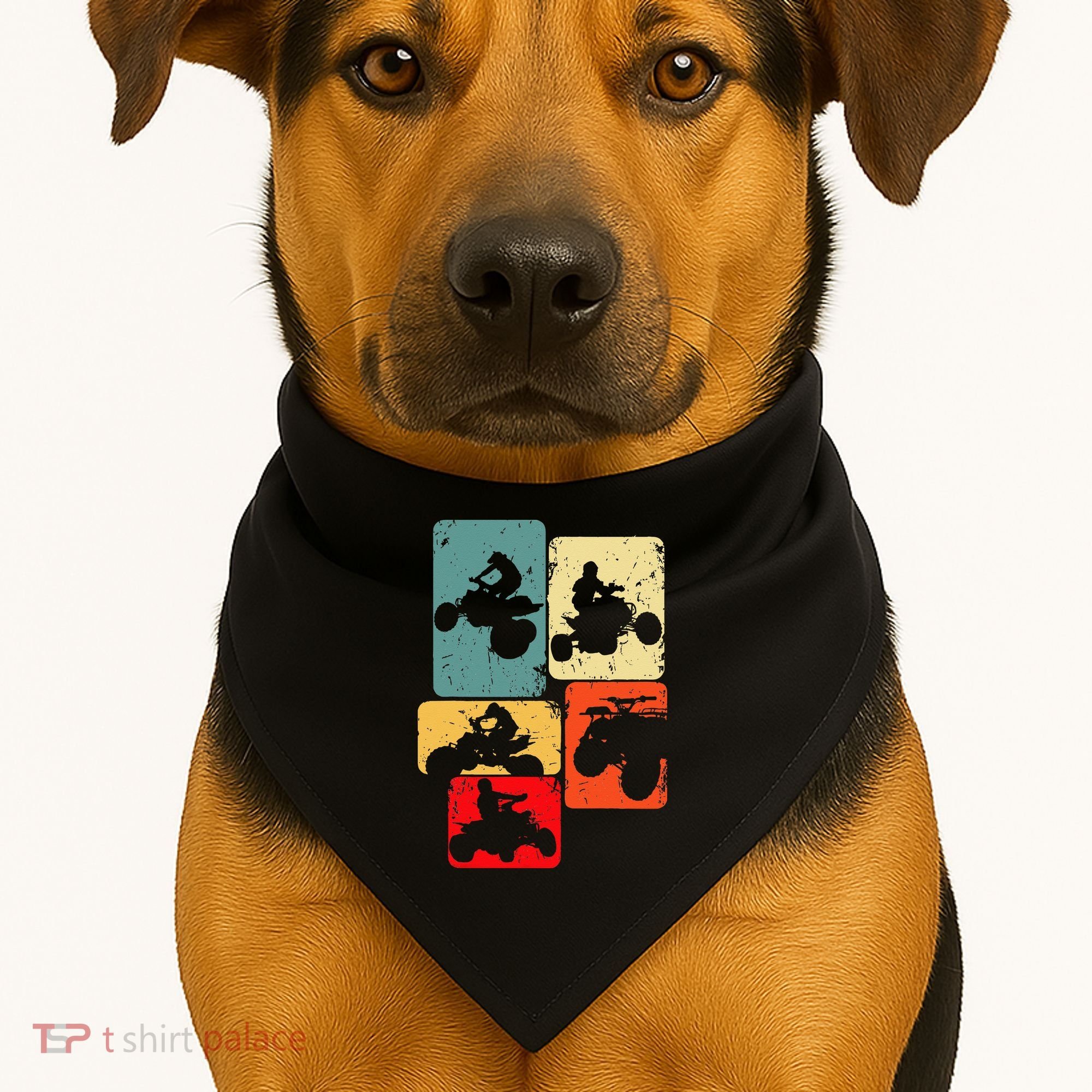 Quad Biker ATV 4 Wheeler Quad Men Kids USA-Made Doggie Bandana