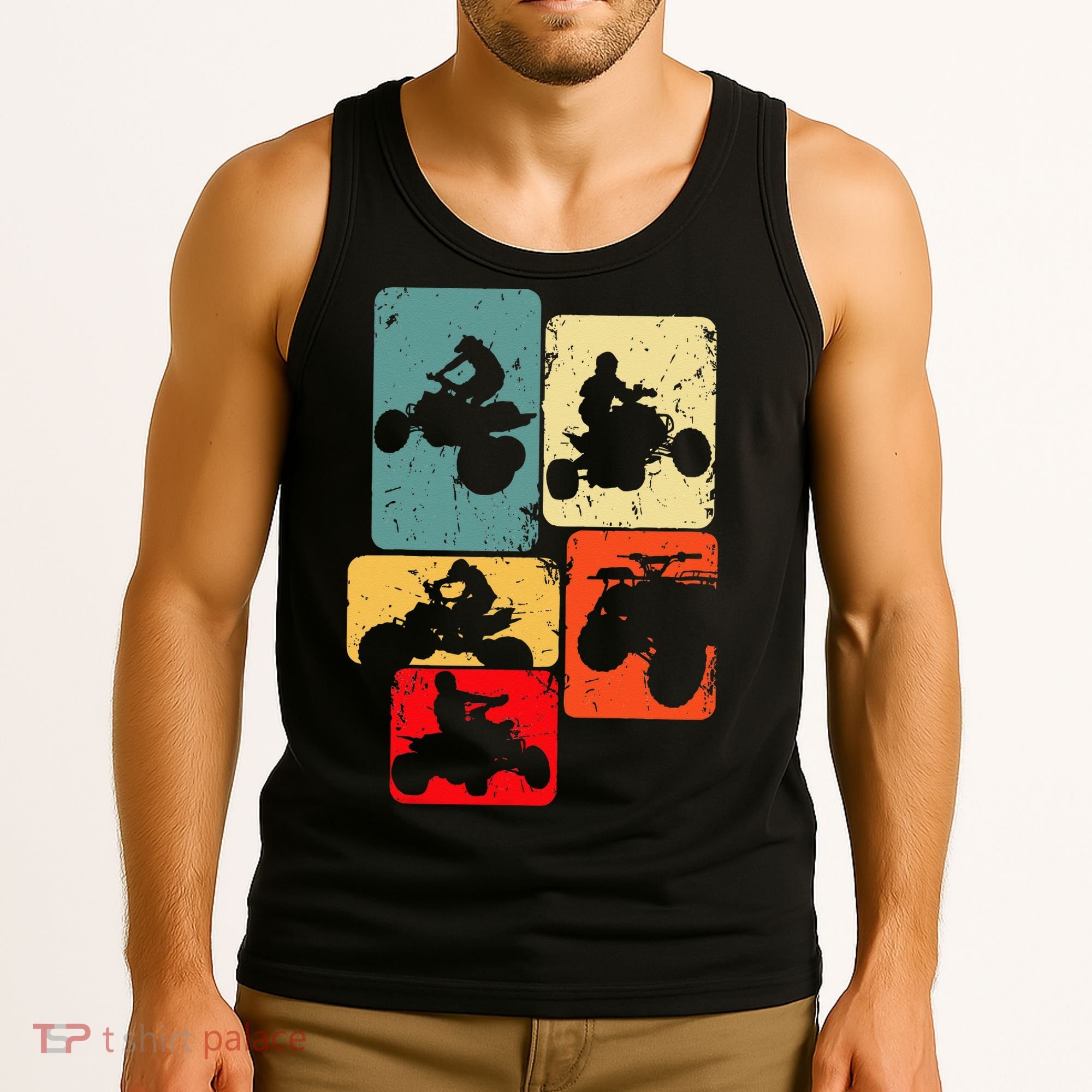 Quad Biker ATV 4 Wheeler Quad Men Kids Tank Top
