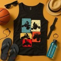 Quad Biker ATV 4 Wheeler Quad Men Kids Tank Top thumb 4