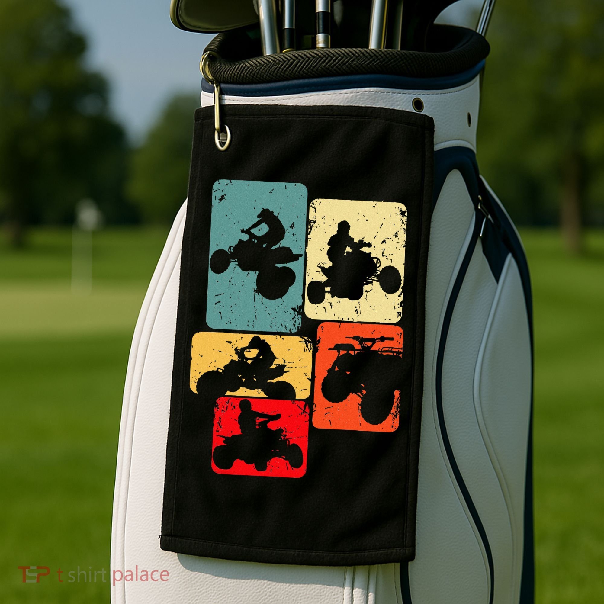 Quad Biker ATV 4 Wheeler Quad Men Kids Golf Towel