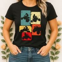 Quad Biker ATV 4 Wheeler Quad Men Kids Women's T-Shirt thumb 2