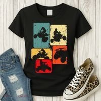 Quad Biker ATV 4 Wheeler Quad Men Kids Women's T-Shirt thumb 3