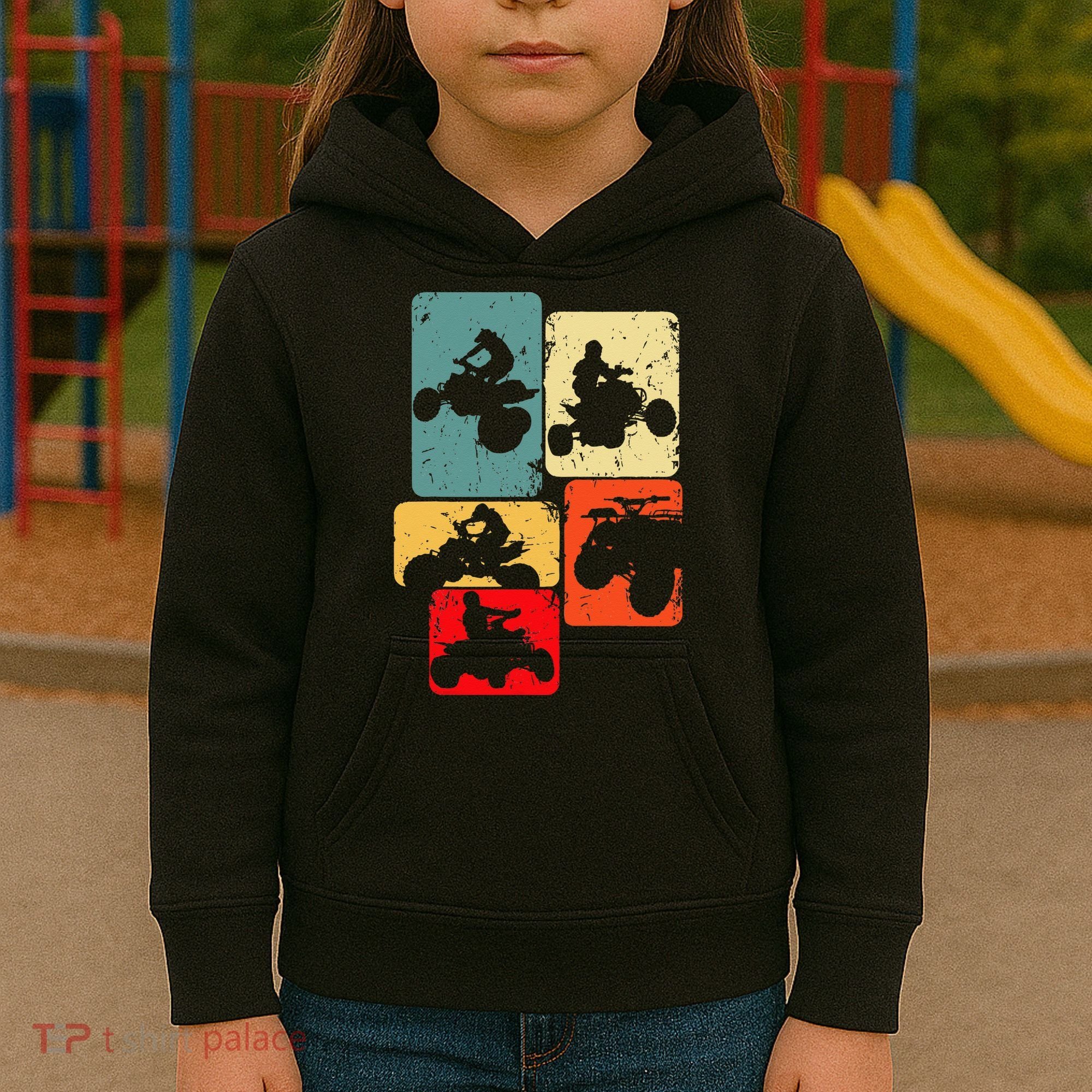 Quad Biker ATV 4 Wheeler Quad Men Kids Kids Hoodie