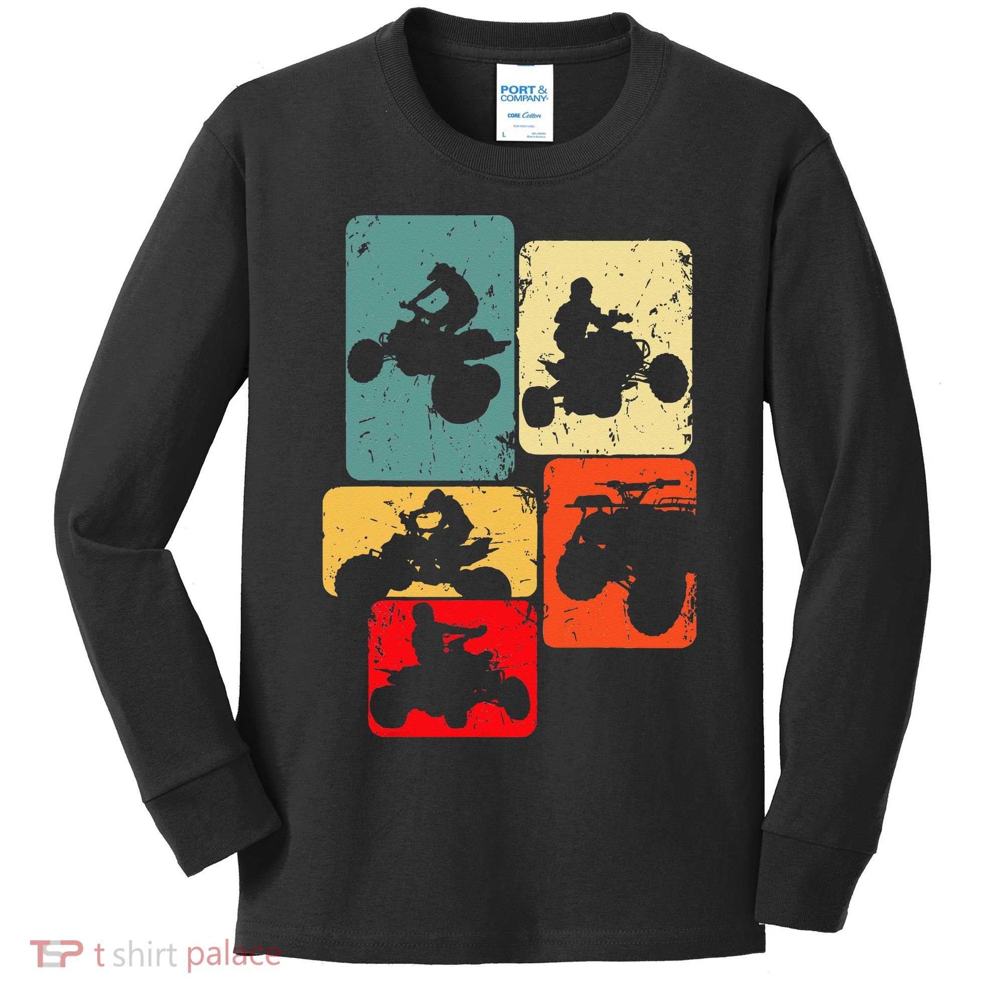 Quad Biker ATV 4 Wheeler Quad Men Kids Kids Long Sleeve Shirt