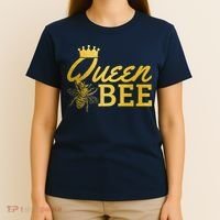 Queen Bee Beekeeper Beekeeping Vintage Funny Cute Girls Bee T-Shirt thumb 4
