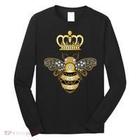 Queen Bee Crown Girl Honey Hive Beekeeping Bee Long Sleeve Shirt thumb 0