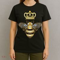 Queen Bee Crown Girl Honey Hive Beekeeping Bee T-Shirt thumb 4
