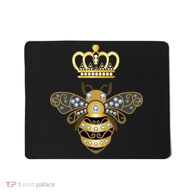 Queen Bee Crown Girl Honey Hive Beekeeping Bee Mousepad