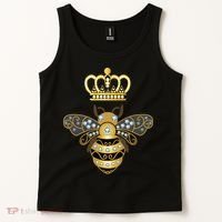 Queen Bee Crown Girl Honey Hive Beekeeping Bee Tank Top thumb 2