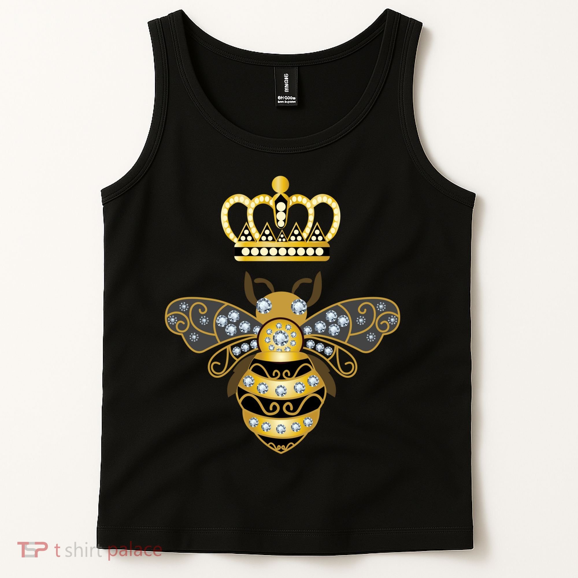 Queen Bee Crown Girl Honey Hive Beekeeping Bee Tank Top